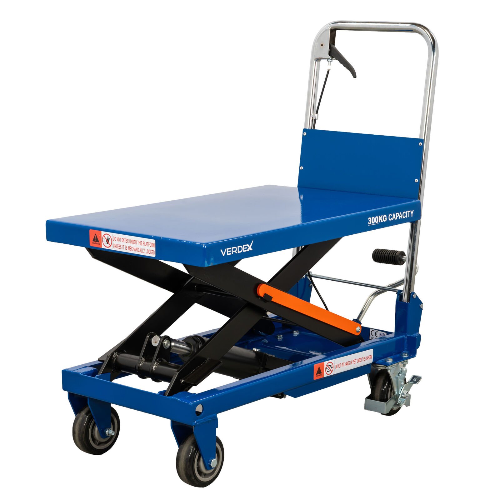 Scissor Lift Trolley 815x510mm (300kg capacity) - Single Scissor