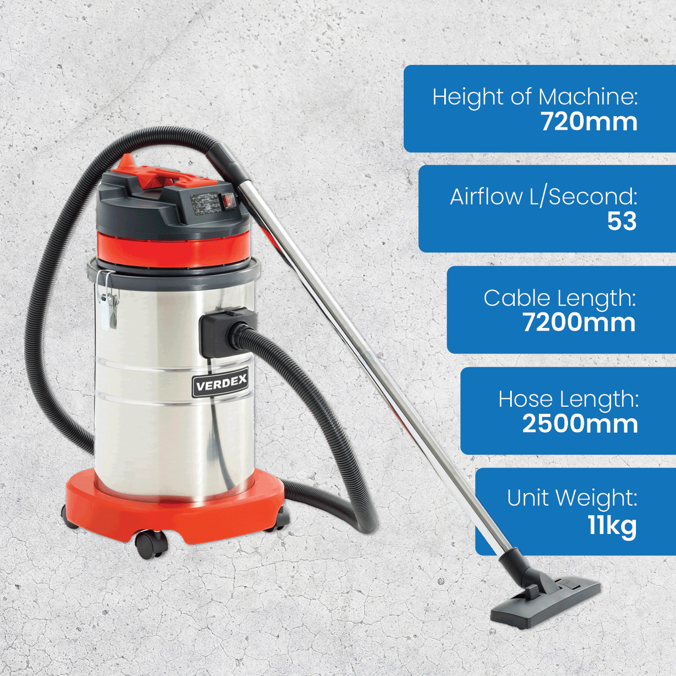 Wet and Dry Vacuum Cleaner 30L