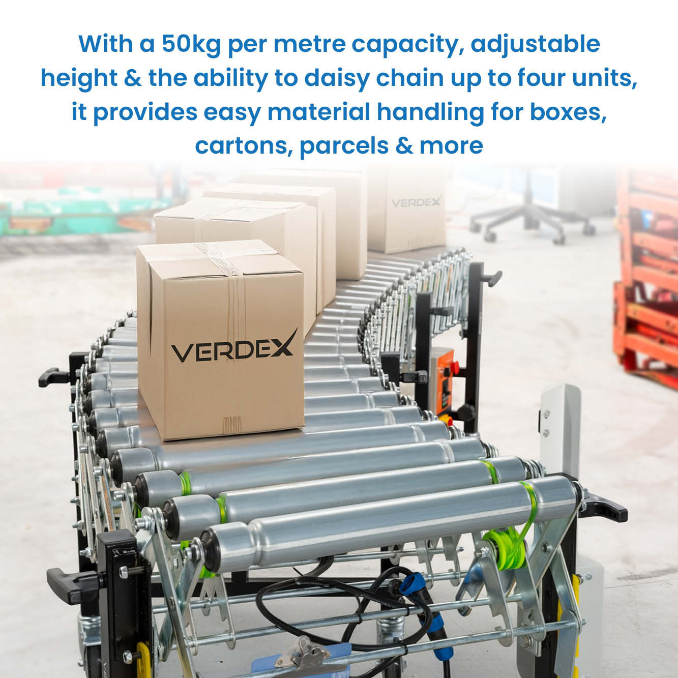 Electric Expandable Conveyors - 460mm (Daisy Chainable)