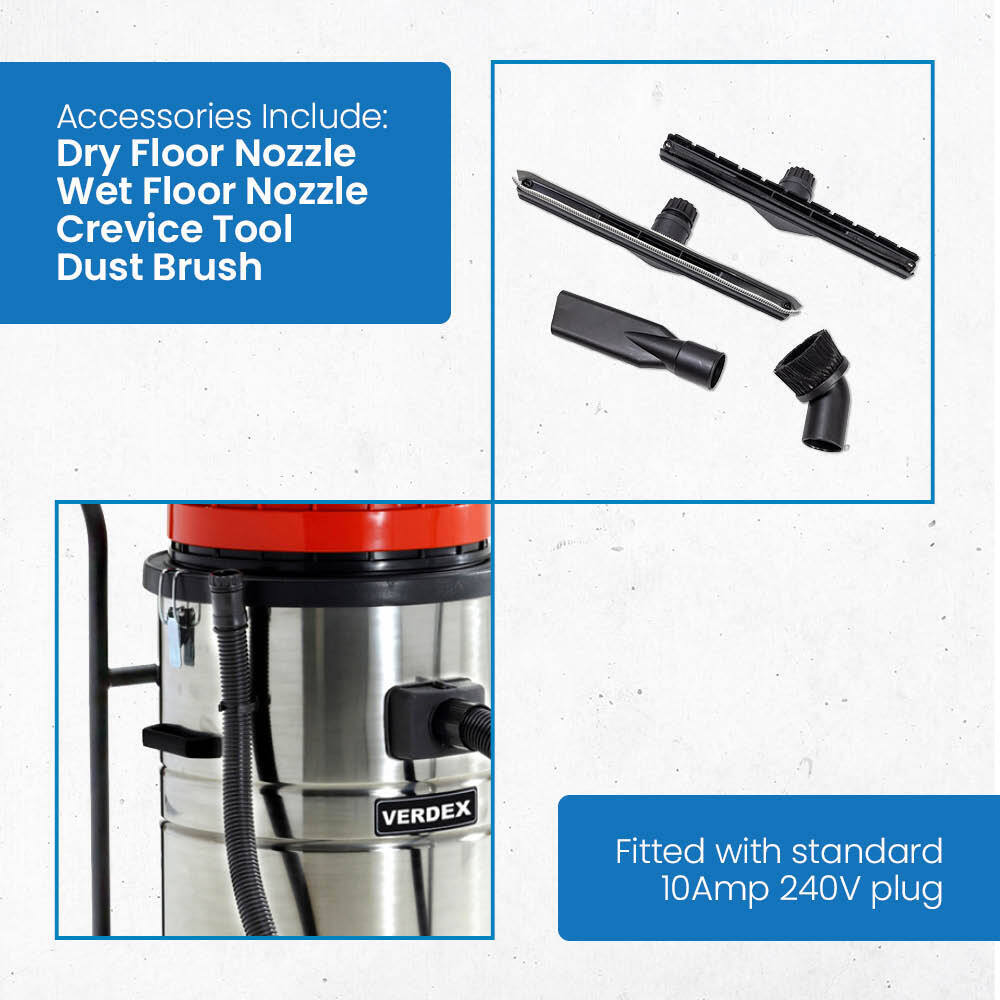 Wet and Dry Vacuum Cleaner 70L