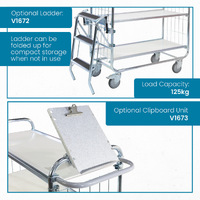 3 Tier Trolley (With Adjustable Shelves)
