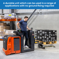 Galvanised Spring Pallet Elevator with Pallet Truck Base