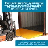 6 Tonne Capacity One Piece Container Ramp