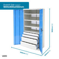 Heavy Duty Industrial Storage Cabinets 4 Drawer Cabinet ( 2 x 100mm & 2 x 200mm drawers)