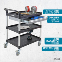 3 Tier Tool Trolley (with drawer)