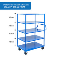 4 Tier Steel Trolley