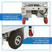 Self Propelled Electric Scissor Lift Trolley (with cage)