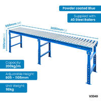 600mm Wide Conveyor Kit (Steel Rollers)