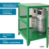 Fork Gas Storage Cage - 4 Cylinders