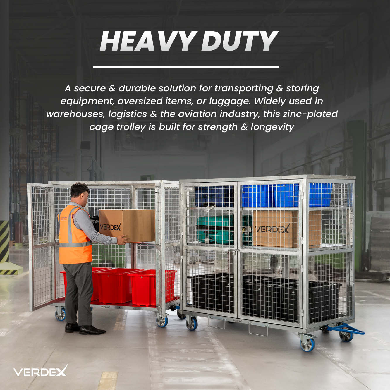 Bulky Goods Mesh Cage Trolleys