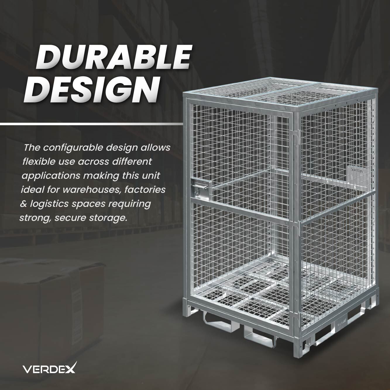 Configurable Full Height Lockable Cage