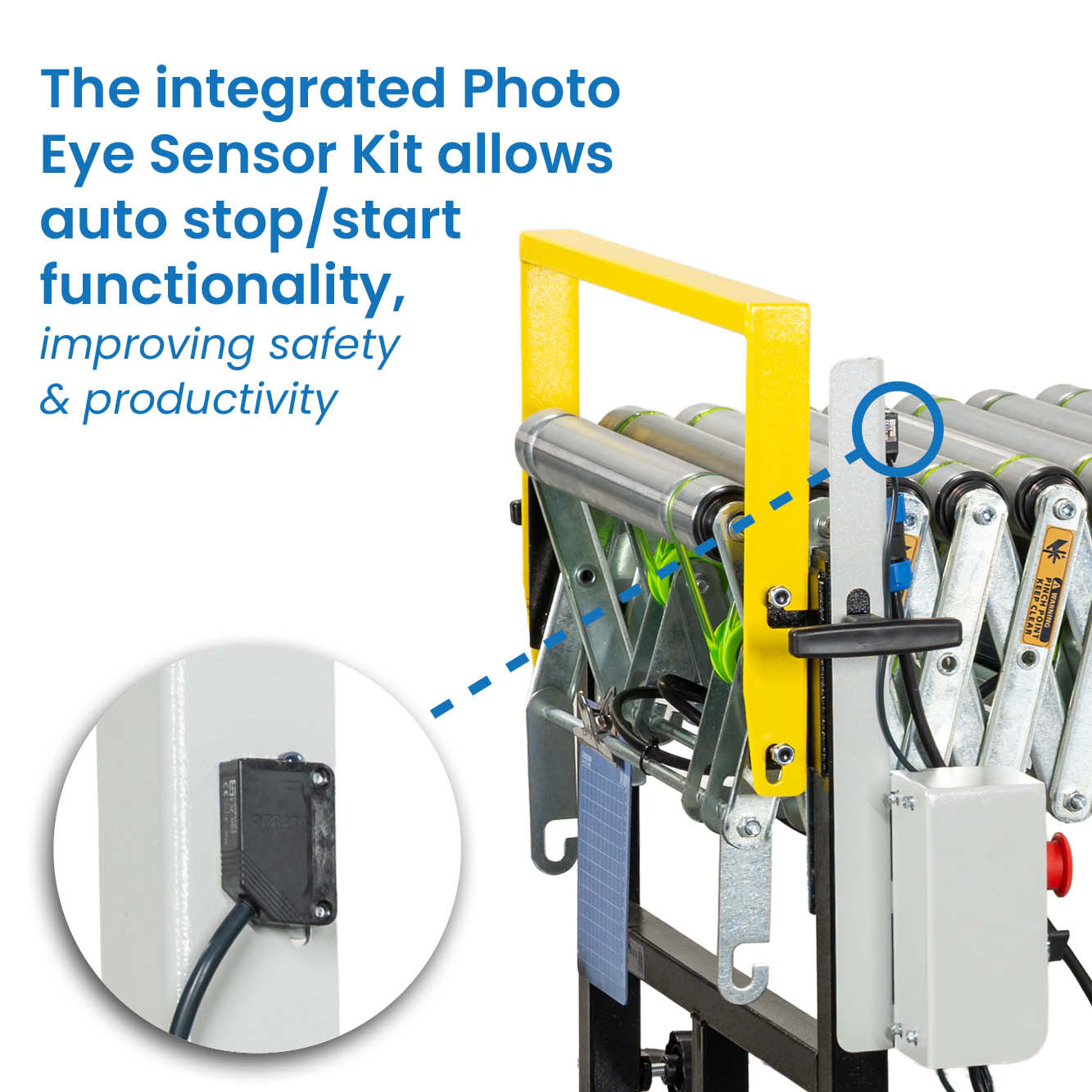 Electric Expandable Conveyors - 460mm (Daisy Chainable)