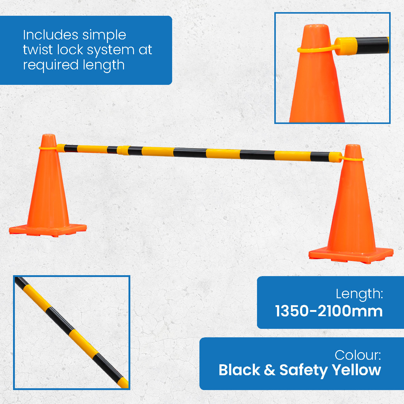 Traffic Cone - Extension bar