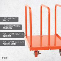 Heavy Duty Panel Rack Cart -2000kg Capacity