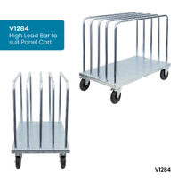 Panel Cart with Adjustable Load Bars (Pneumatic Castors)