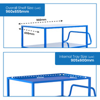 4 Tier Steel Trolley