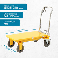 Rough Terrain Scissor Lift Trolley