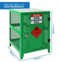 Fork Gas Storage Cage - 4 Cylinders