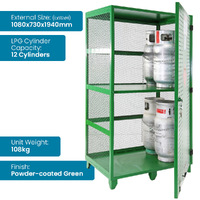Fork Gas Storage Cage - 12 Cylinders