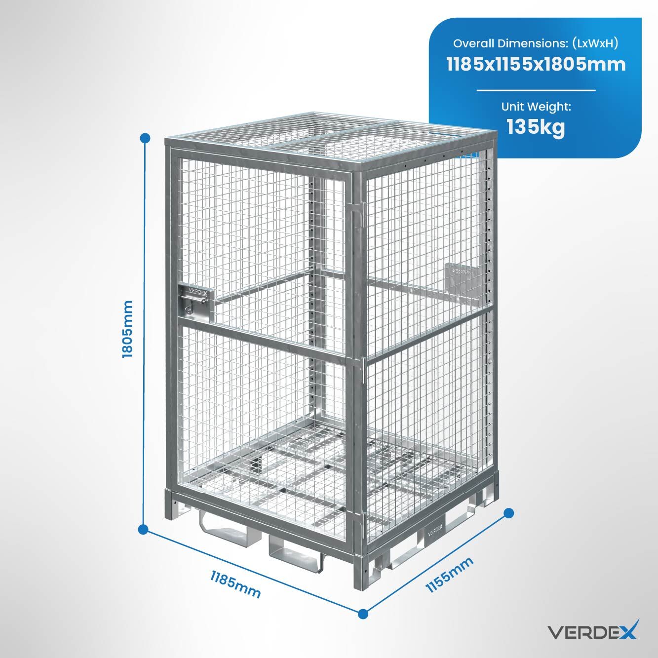 Configurable Full Height Lockable Cage
