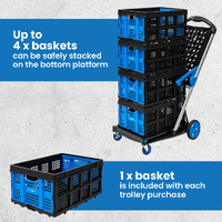 V-Cart Folding Plastic and Aluminium Trolley