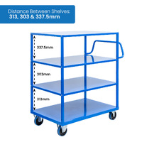 4 Tier Steel Trolley