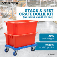 Stack and Nest Crate Dollie (with 4 swivel castors)