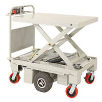 Self Propelled Electric Scissor Lift Trolley (with cage)