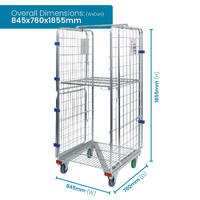 4 Sided Roll Cage Trolley