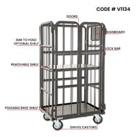 Heavy Duty Security Cage Trolley