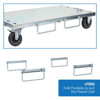 Panel Cart with Adjustable Load Bars (Pneumatic Castors)