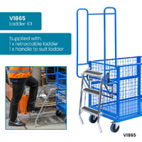 3 Sided Mesh Cage Trolley
