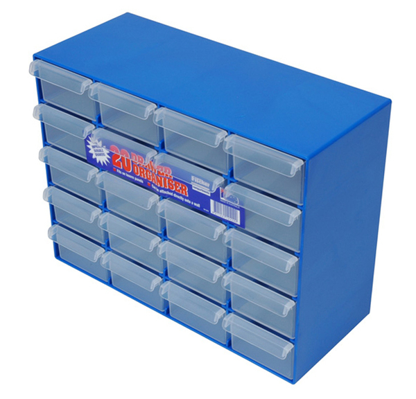 Drawer Organisers - 20 drawer 305x128x230mm (WxDxH)