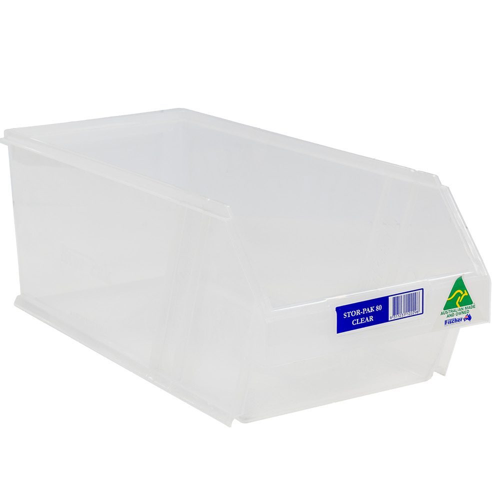 Stor-Pak No. #80 (200x440x165mm) WxDxH - CLEAR