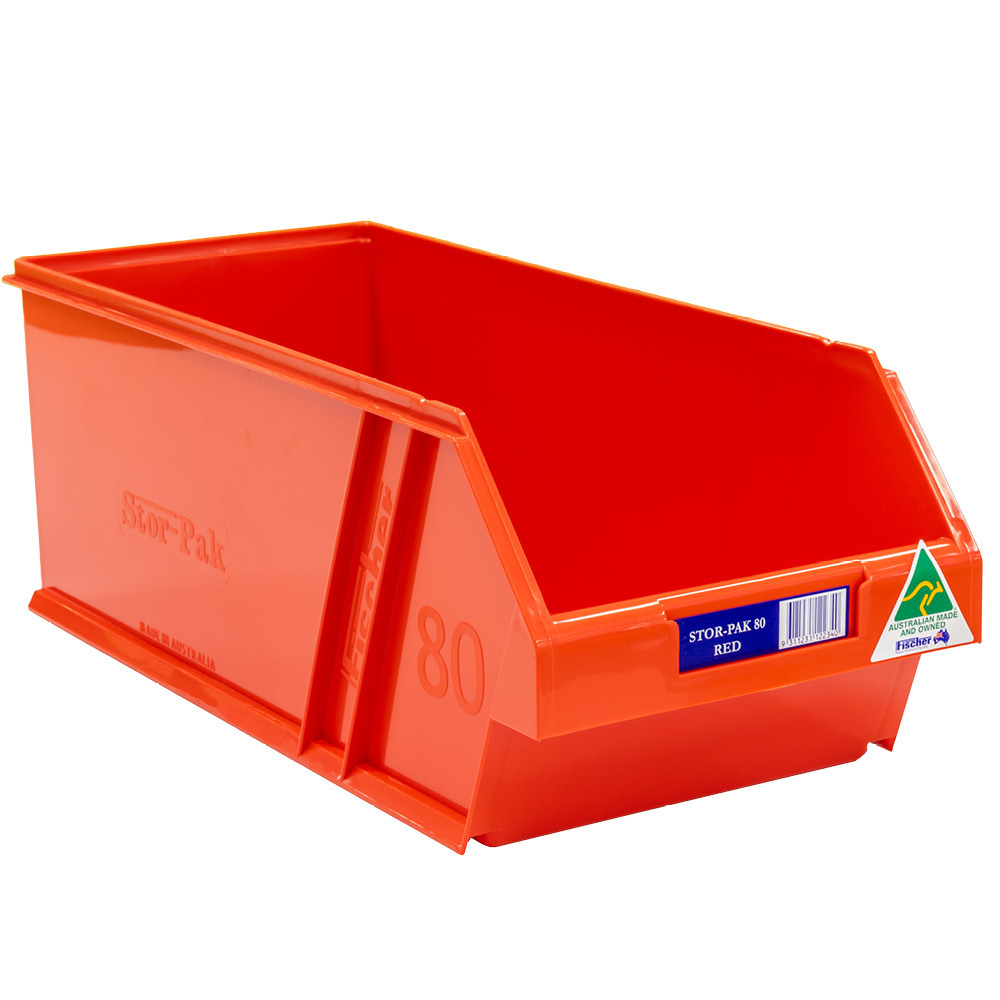 Stor-Pak No. #80 (200x440x165mm) WxDxH - RED