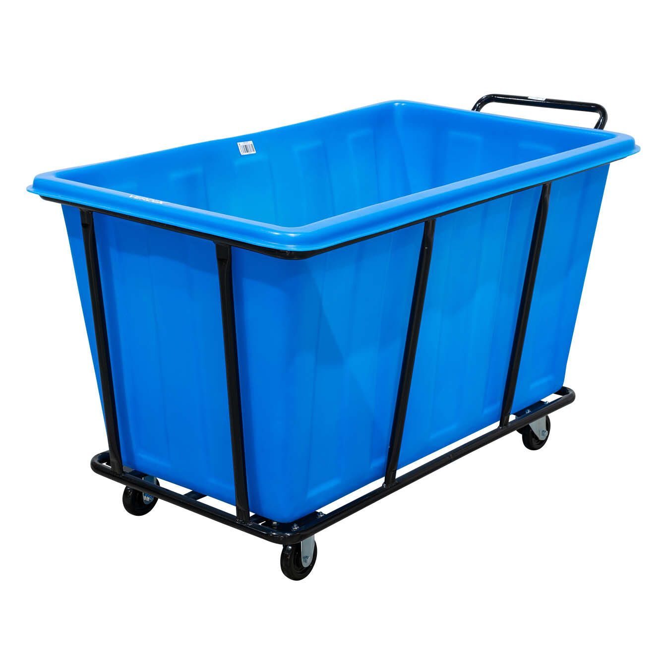 400L Plastic Bin Trolley - Blue (Includes Bin)