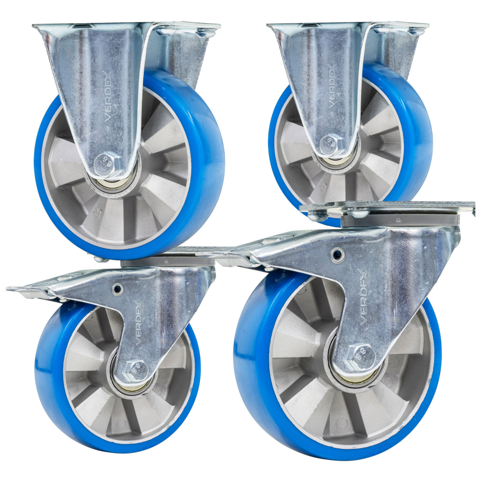 Wheel Kit to suit (2 x Swivel with Brakes & 2 x Fixed)