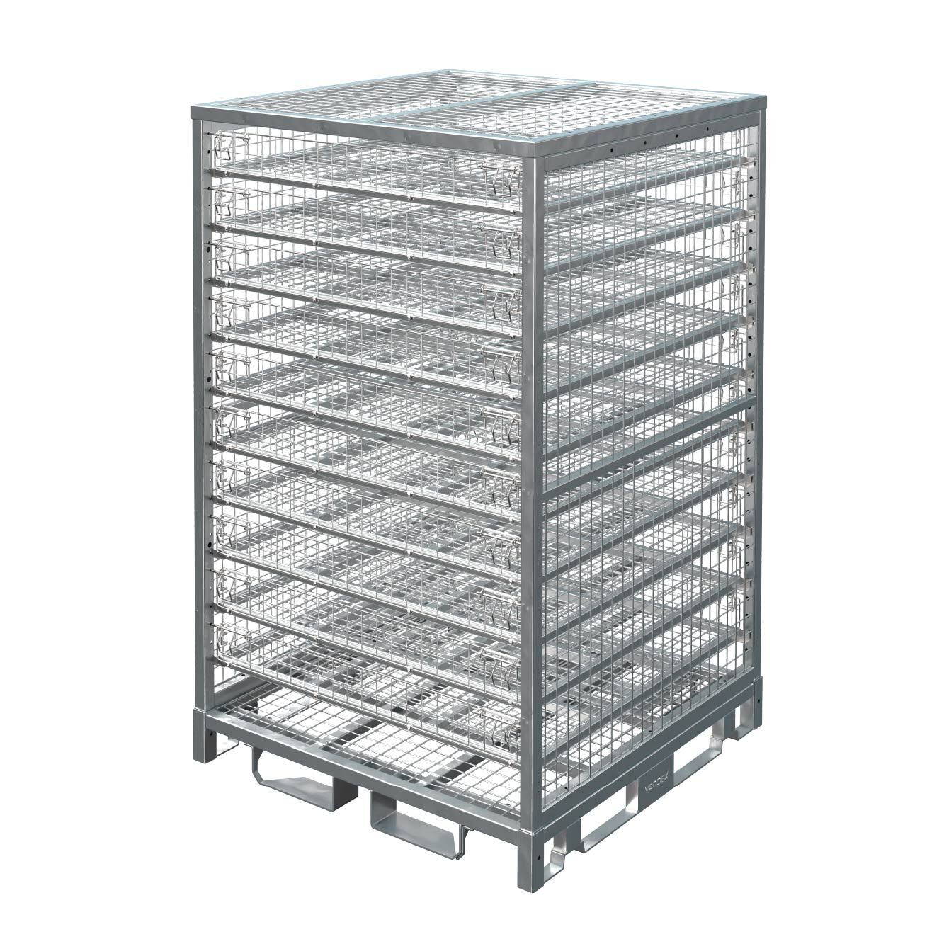 Configurable Full Height Cage with Shelves