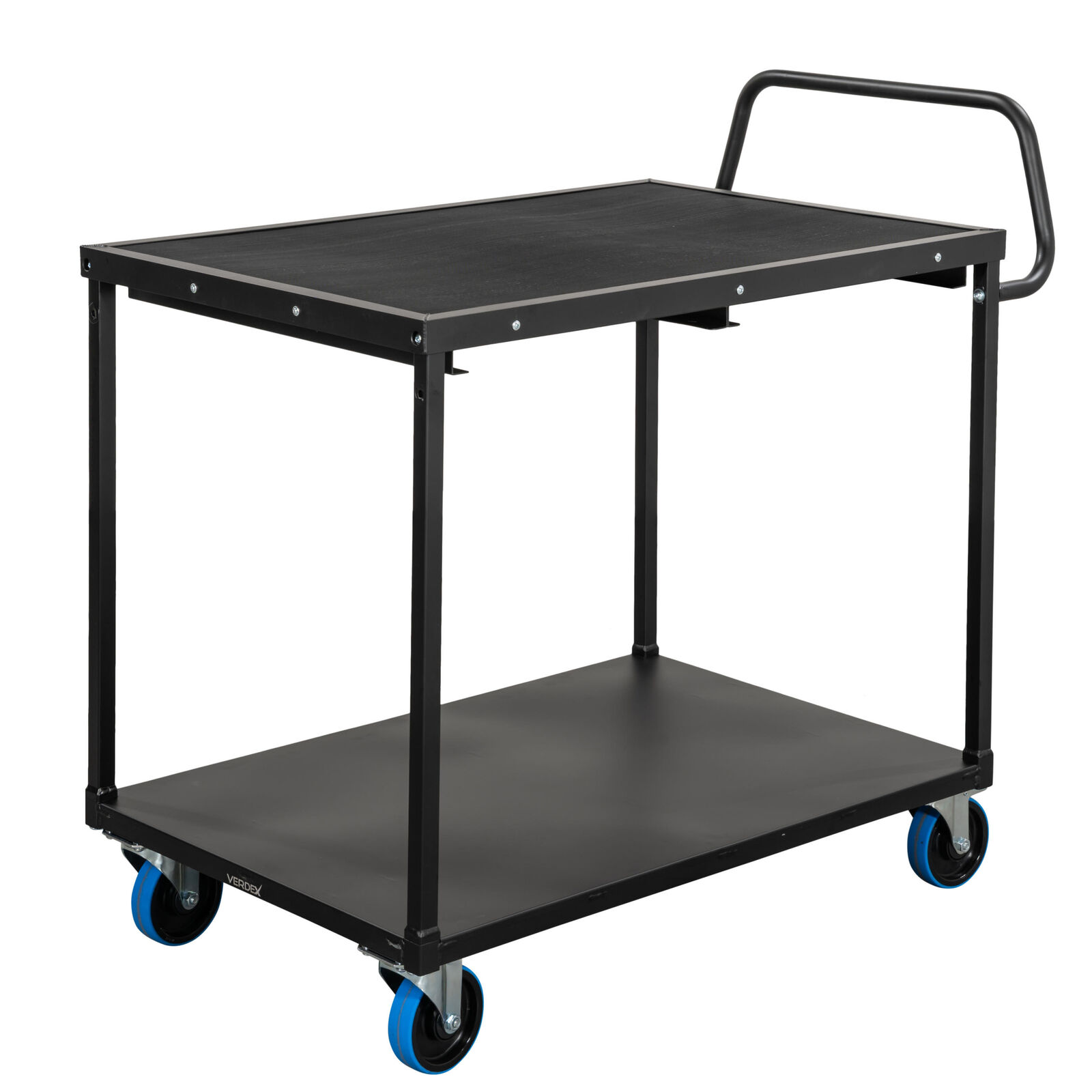 2 Tier Aluminum Trolley (with Undershelf Rail)