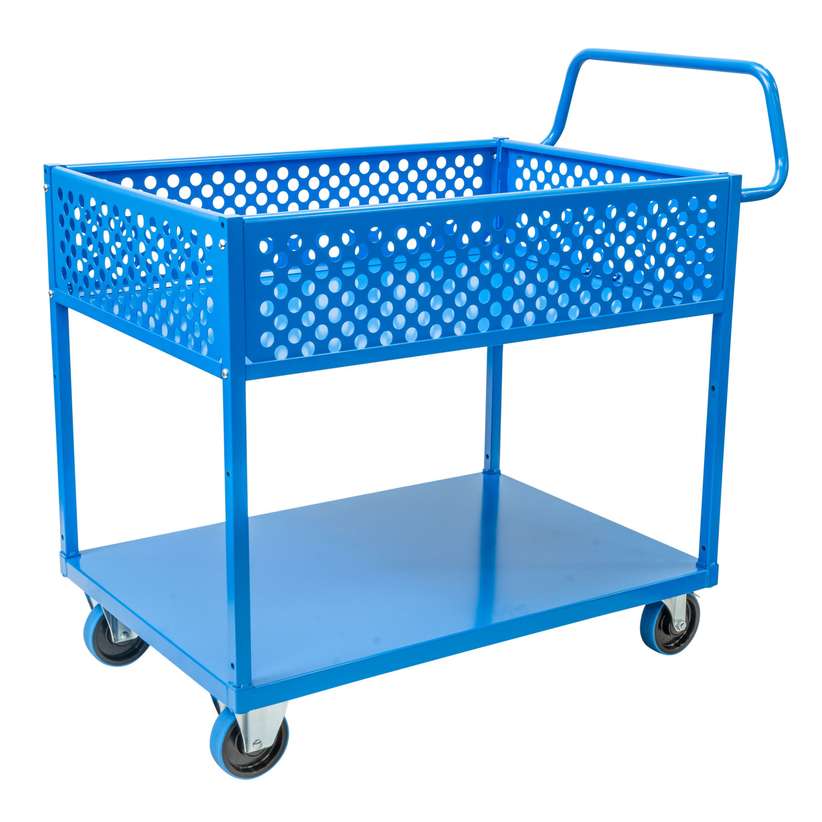 2 Tier Single Basket Trolley
