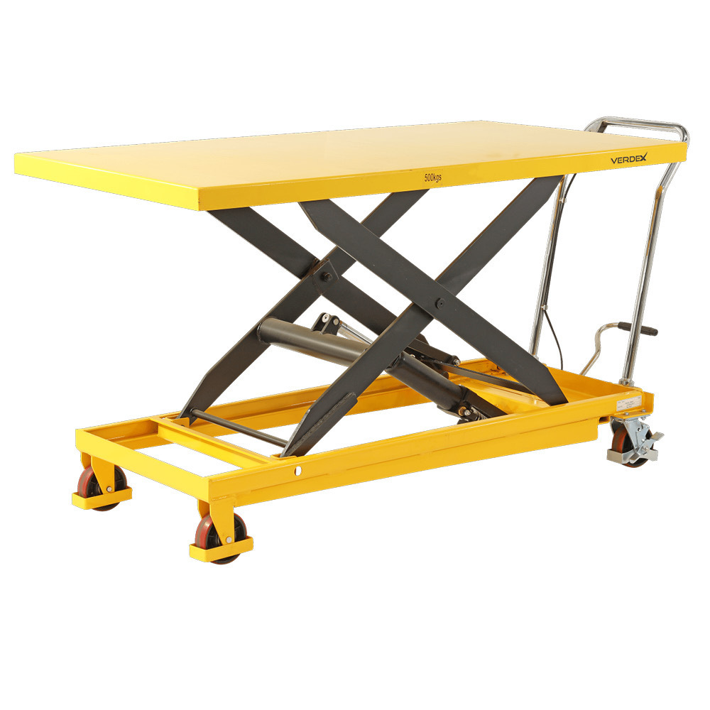 Extra Large Scissor Lift Trolley  810x1600mm (500kg capacity)
