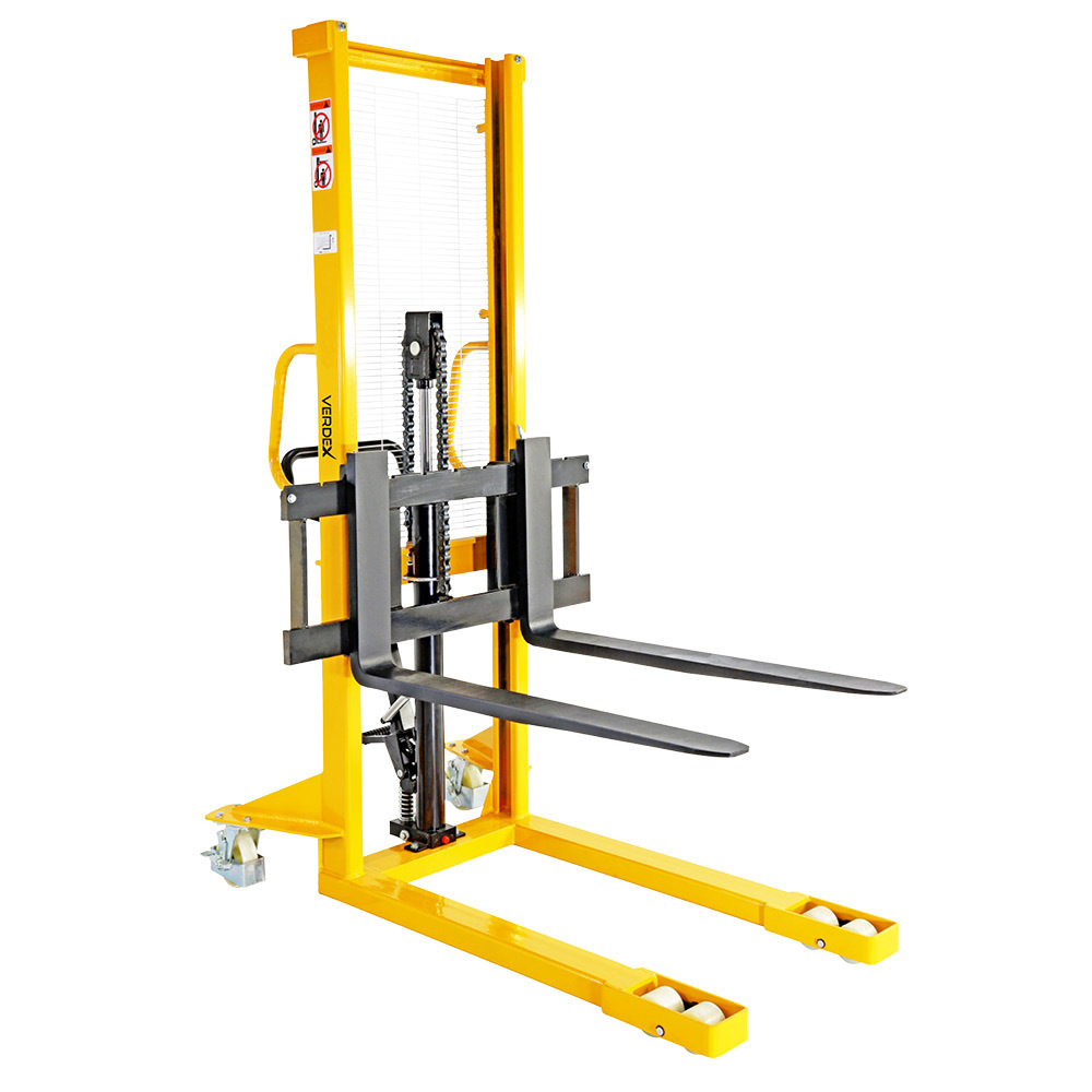 Standard Leg Fork Stacker - 1000kg capacity (Yellow)