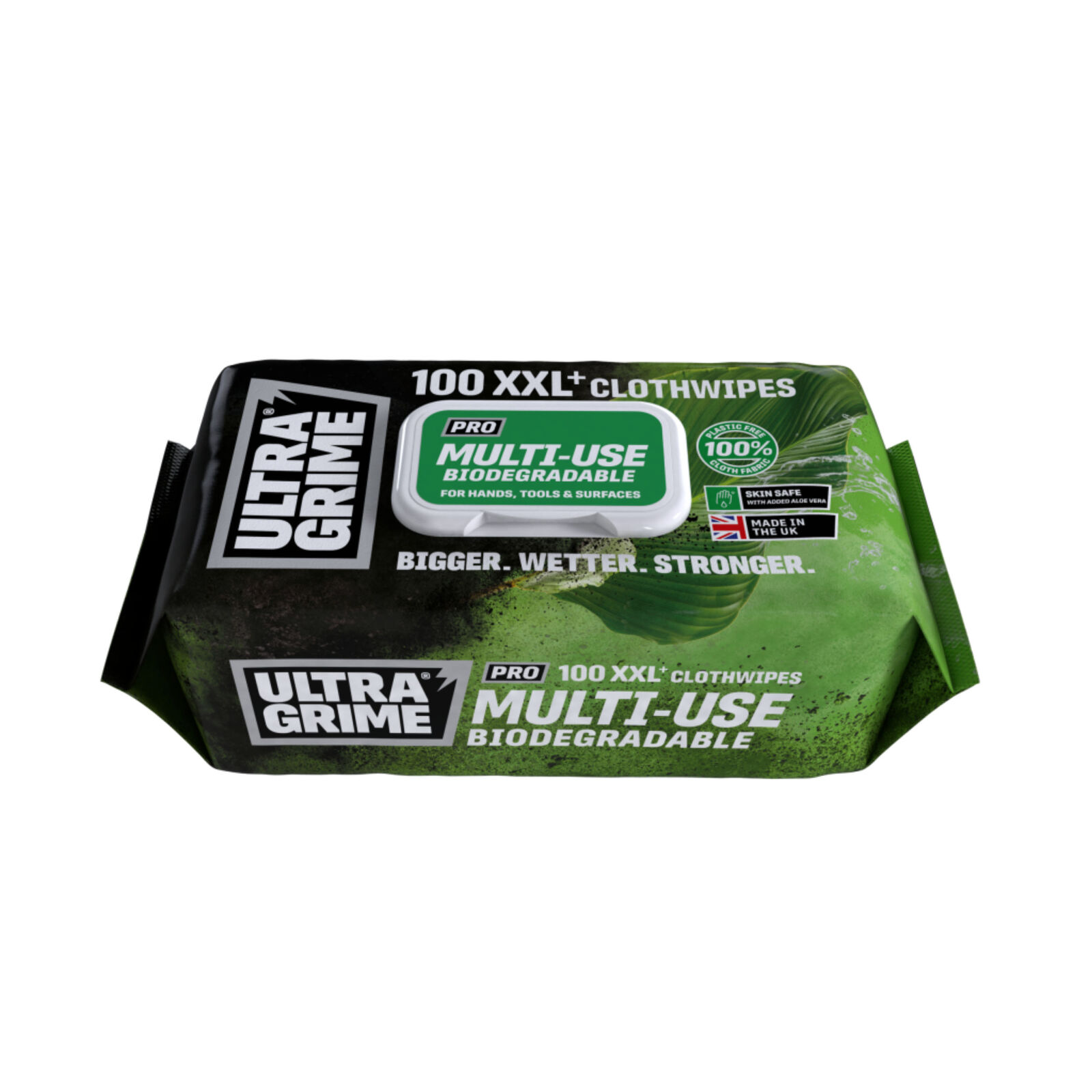 Ultragrime Pro Multi-Use Bio Wipes (100 Wipes per pack / Carton of 6 packs)