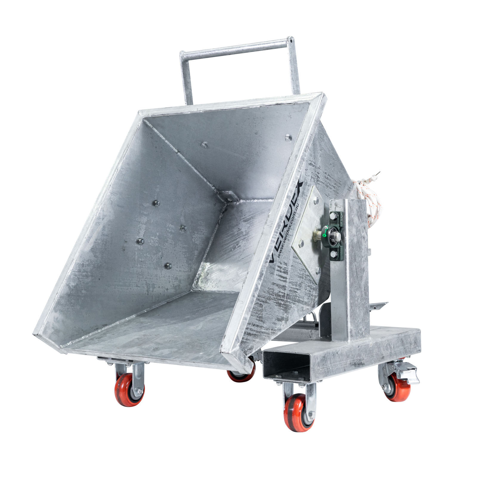 150L Waste Tipping Bin (Galvanised)