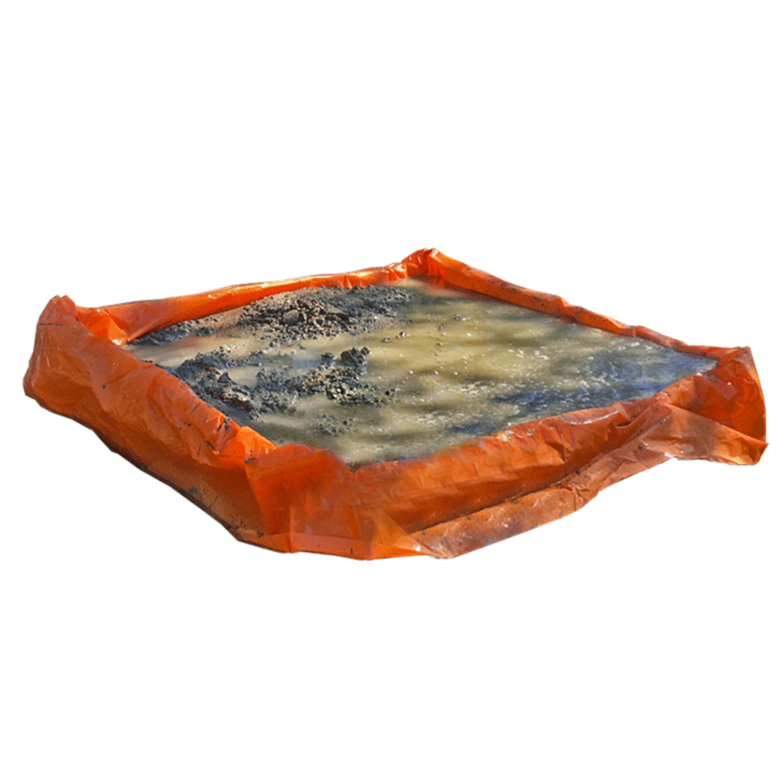 Disposable Plastic Liner for Concrete Collection Trays