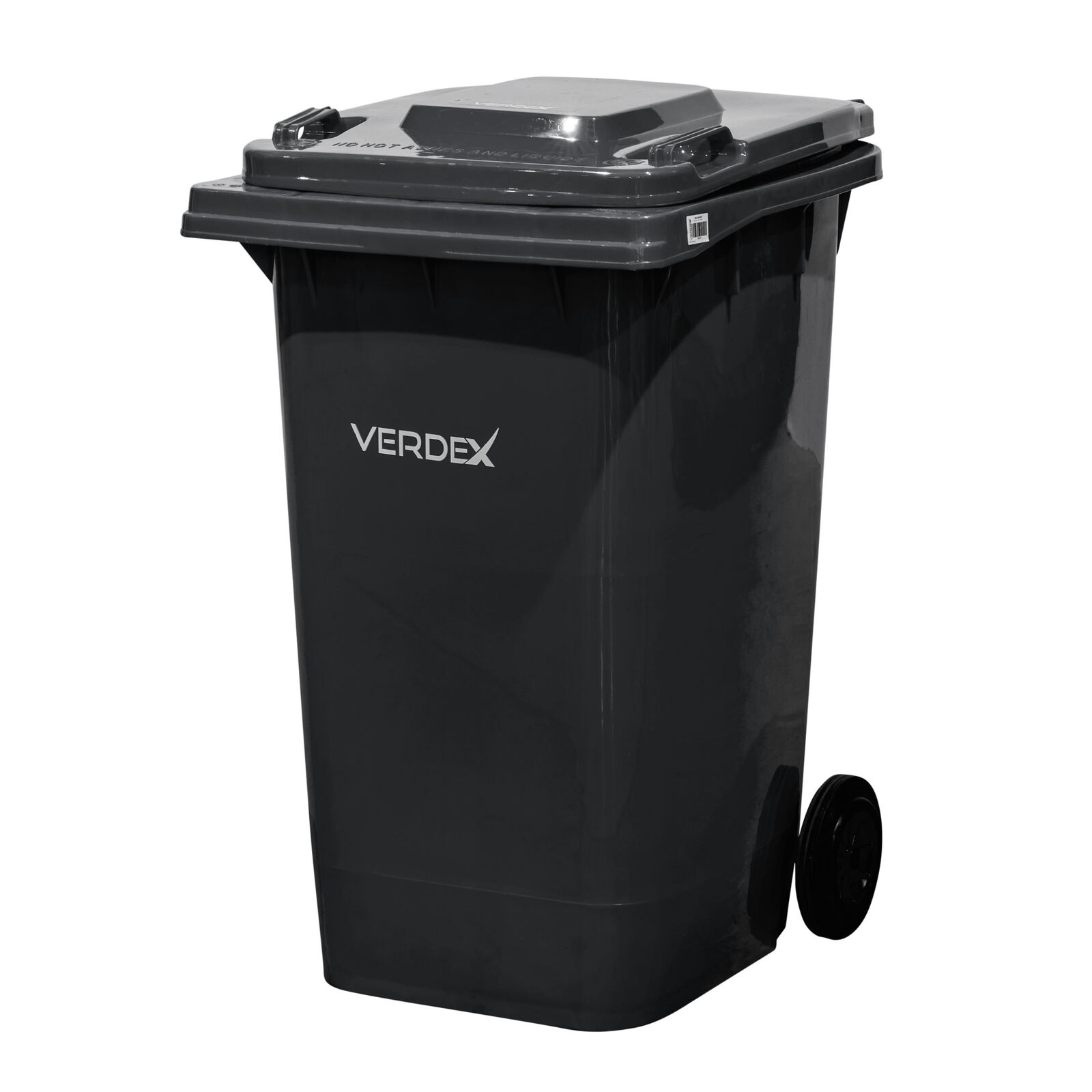 Plastic Wheelie Bin 240 Litre Grey (580x730x1080mm - WxDxH)