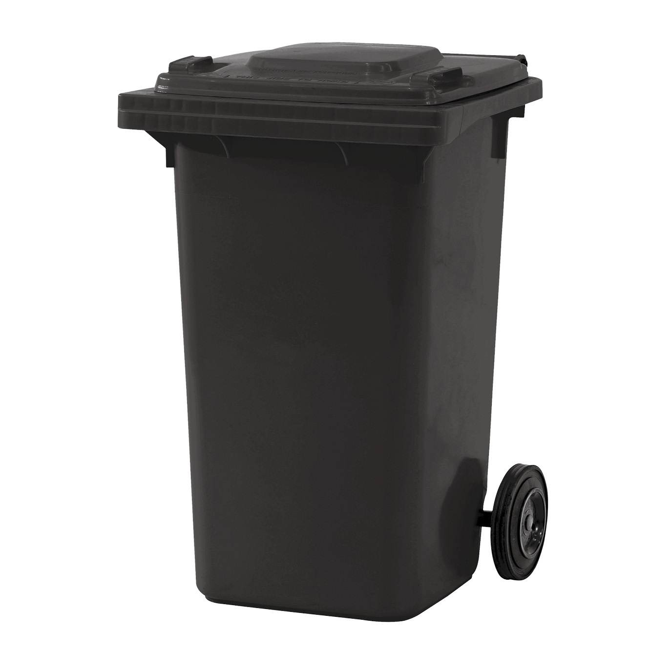 Plastic Wheelie Bin 240 Litre Grey (580x730x1080mm - WxDxH)