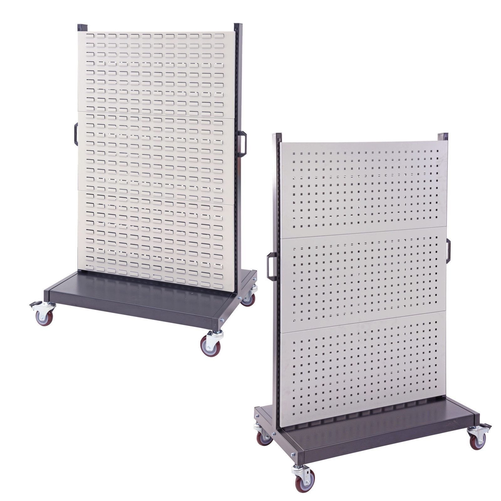 Panel Trolley (1 side pegboard & 1 side louvre panel) - 1040x980x1540mm