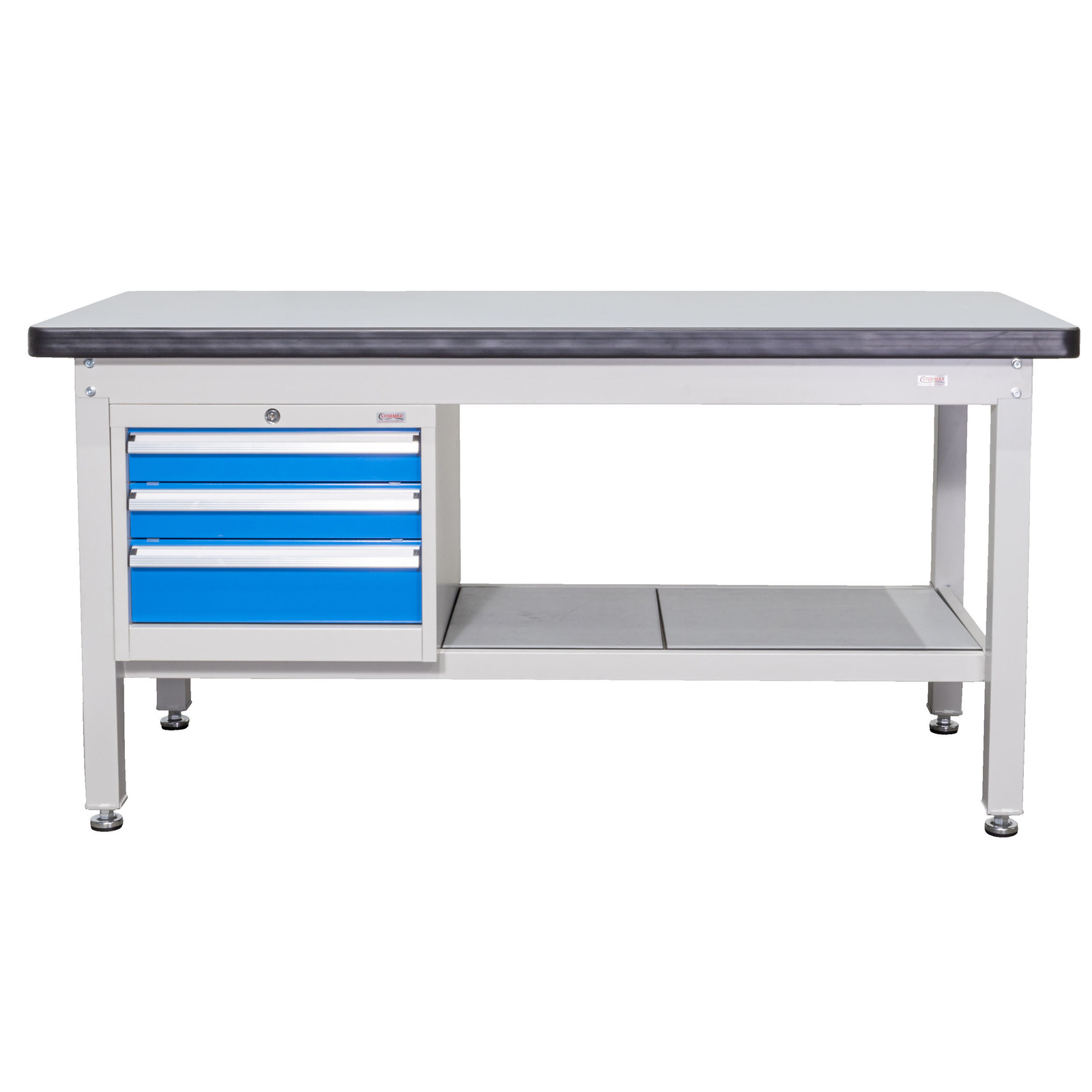 2100mm Industrial Work Bench with Lockable 3 Drawer Unit