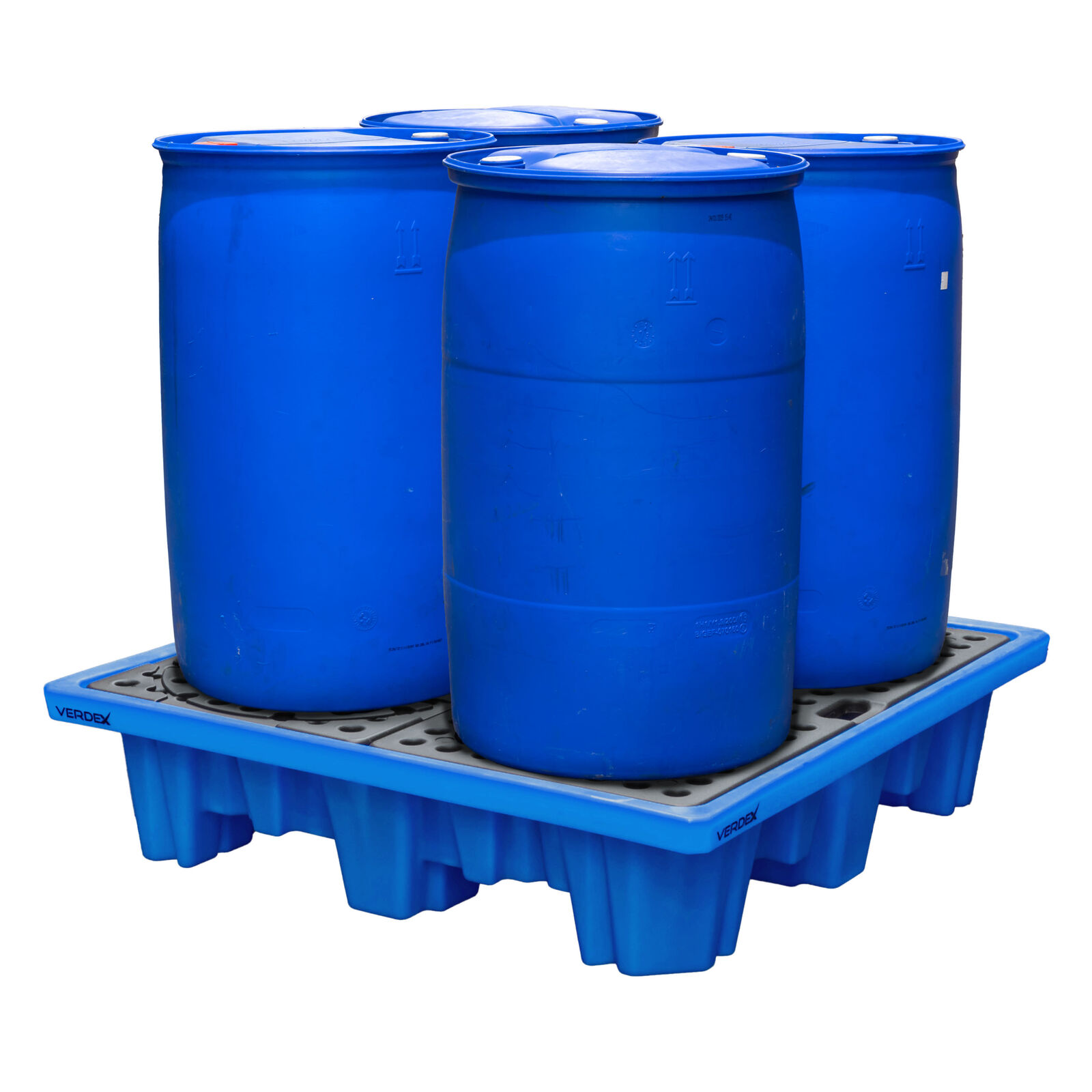 4 Drum Bunded Spill Pallet (Blue)